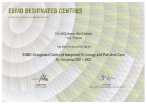 Certificate_CHU UCL NAMUR SITE GODINNE